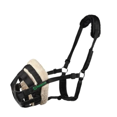 Imagen de Shires FreeGraze AirFlow Bozal de pastoreo Black Cob