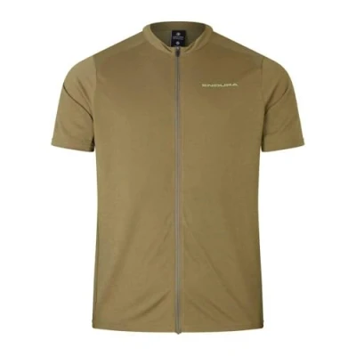 Imagen de ENDURA Men&#039;s Loop Zipped Short Sleeve Jersey, Tweed Green, L