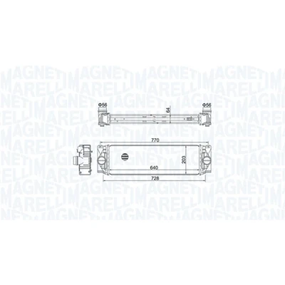 Imagen de MAGNETI MARELLI 351319205050 Intercooler MERCEDES BENZ: Sprinter 3.5 T Bus, 4.6 Furgón, Furgón