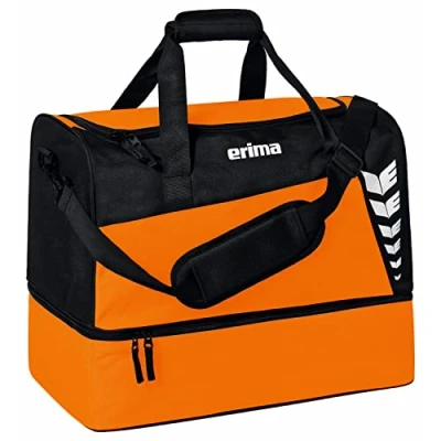 Imagen de Erima Bolsa de Deporte con Compartimento Inferior Six Wings, Naranja/Negro, L