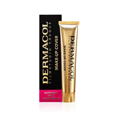 Imagen de Dermacol Base de Maquillaje Cobertura Total, Líquida Mate con SPF 30 Para Pieles Grasas, Acné y Bolsas Bajo los Ojos, Productos Larga Duración, 30g, tono 218