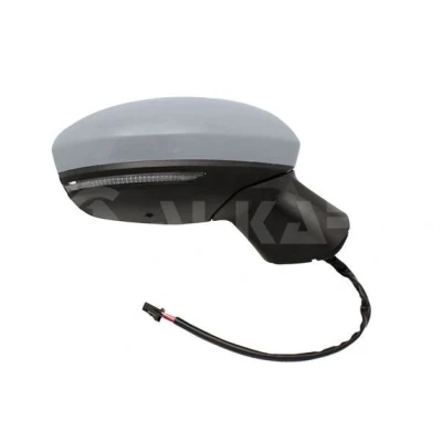 Imagen de Espejo retrovisor Alkar 6140251 derecha imprimado eléctrico calefactable, con sensor de temperatura, convexo para vehíc. volante a la izquierda