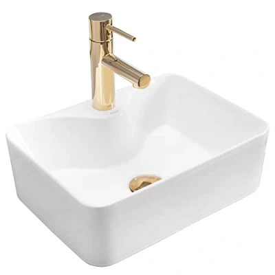 Imagen de Rea Lavabo sobre Encimera KELLY MINI de baño cerámica (Blanco)