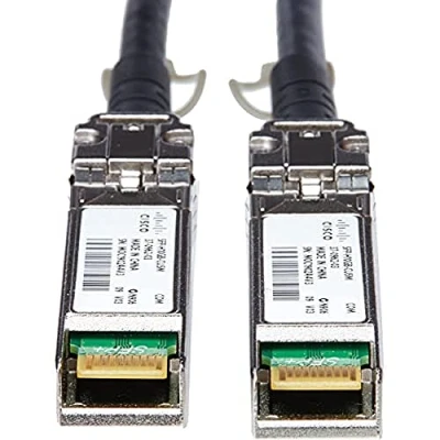 Imagen de Cisco Cable SFP+ Twinax de conexión Directa 10 G, pasivo, Conjunto Cables 30 AWG, 5 Metros, Gris, garantía estándar años (SFP H10GB CU5M=)