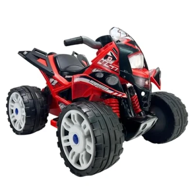 Imagen de INJUSA Quad Eléctrico The Beast, Batería 12V, para Niños de 2 a 4 Años, con Pedal Acelerador, Marcha Atrás, Ruedas Bandas Goma, 6 Km/h, Rojo