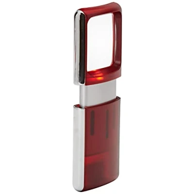 Imagen de Wedo Lupa con luz LED (3 aumentos), color rojo