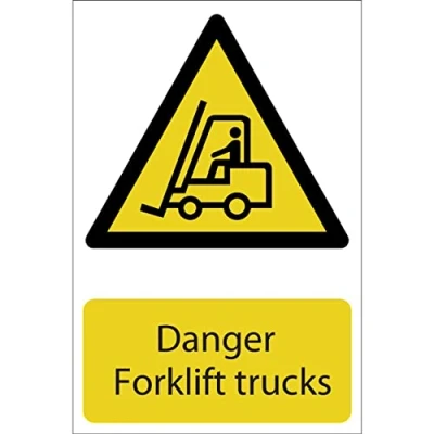 Imagen de Draper 72360 &quot;Danger carretillas elevadoras&quot; Hazard diseño con texto en inglés