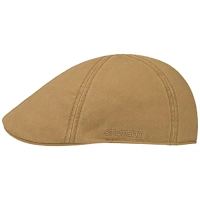 Imagen de Stetson Gorra Texas Cotton con protección UV 40+ Plana de algodón Unicolor Primavera/Verano castaño Claro XL (60 61 cm)