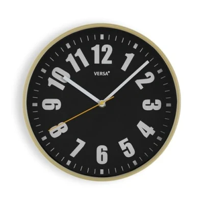 Imagen de Versa Relojes de Pared Estilo Moderno, Medidas (Al x L An) 30 4 cm, Color Negro