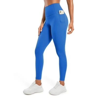 Imagen de CRZ YOGA Mujeres Butterluxe Ejercicio Polainas 71cm Cintura Alta con Bolsillos Azul Destello 40