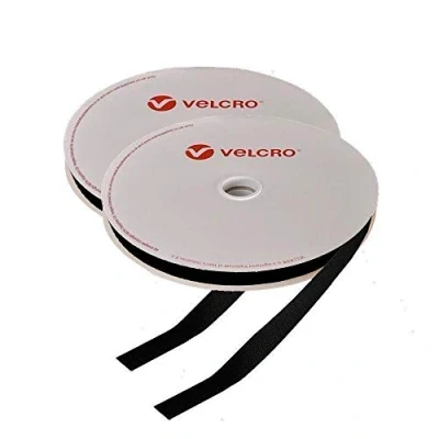 Imagen de Velcro® Rodillos de cinta autoadherente para coser 38 mm Negro 5 m