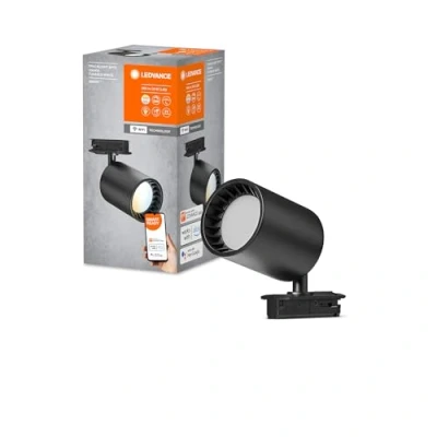 Imagen de LEDVANCE SMART+ WiFi Tracklight Schienensystem Leuchtenkopf, schwarz, 8W, 500lm, ausrichtbarer regulierbares Weißlicht (3000K 6500K), App steuerbar, kompatibel mit Amazon, Google und Co.
