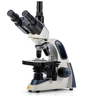 Imagen de SWIFT SW380T 40X 2500X, Microscopio de Laboratorio Compuesto Trinocular Grado Investigación, Ocular Gran Potencia 10X 25X, Enfoque Ultra Preciso