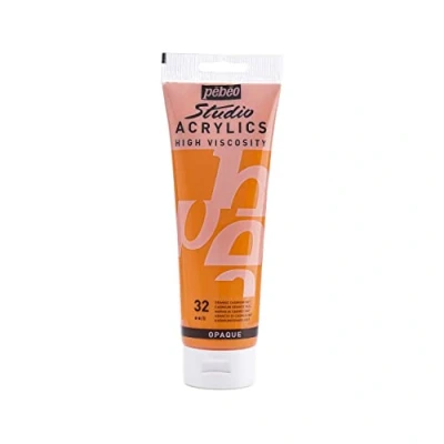 Imagen de Pébéo Acrílico Fine Studio Pintura acrílica Naranja Cadmio Imitatión 250 ml
