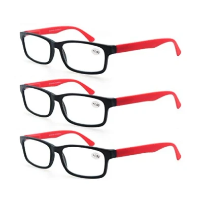 Imagen de MODFANS Pack de 3 Gafas Lectura 2.0/Gafas para Presbicia Hombres/Mujeres,Buena Vision Ligeras Comodas,Vista Cerca/Vista Cansada,Colores Rojo
