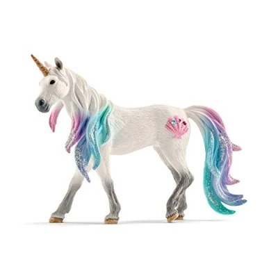 Imagen de Schleich Yegua de Unicornio Marino Animal, Multicolor, 7.09 Inch (70570)