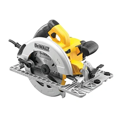 Imagen de DEWALT DWE576K QS Sierra Circular , 1600W, Disco de 190 mm, Corte a 90 y 45, Profundidad Máxima 61 Compatible con Guía, Velocidad 5200 rpm, Incluye Maletín Transporte Guía Paralela