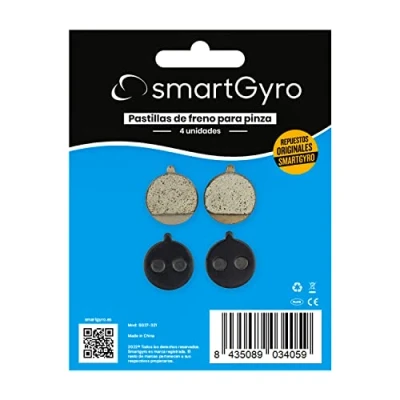 Imagen de smartGyro Repuesto Original Pastillas de Freno para Pinza Bolids (4 UNID), Patinetes Eléctricos SpeedWay v3, RockWay PRO, Crossover Dual Ziro y PRO