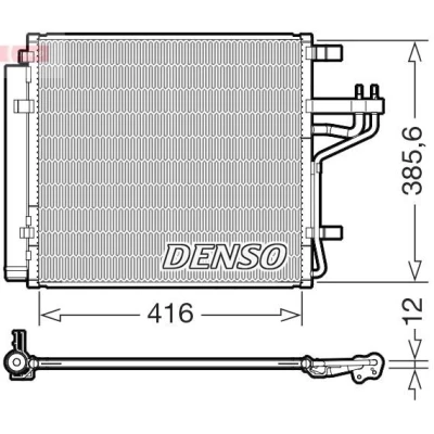 Imagen de Condensador, aire acondicionado DENSO DCN43012