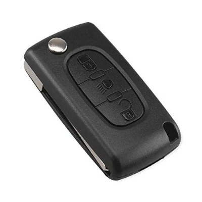 Imagen de Energy 01 Carcasa para llave compatible con Citroen C2 C3 C4 C5 C6 C8 Xsara Picasso Berlingo Peugeot 207 307 308 407 408 3008 5008 Partner 807 1007 Fiat Ulysse (3 botons