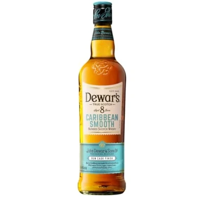Imagen de Dewar&#039;s Caribbean Smooth 8 Year Old Blended Scotch Whisky, 40% ABV, 70cl / 700ml, Acabado en Barricas de Ron Caribeño