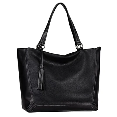Imagen de TOM TAILOR Isa, Bolsa con Cierre de Cremallera Mujeres, Negro, 44,5 x 14,5 30