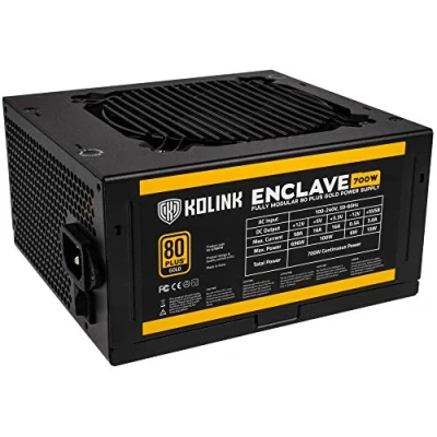 Imagen de Kolink Enclave unité d&#039;alimentation d&#039;énergie 700 W 20+4 Pin ATX Noir