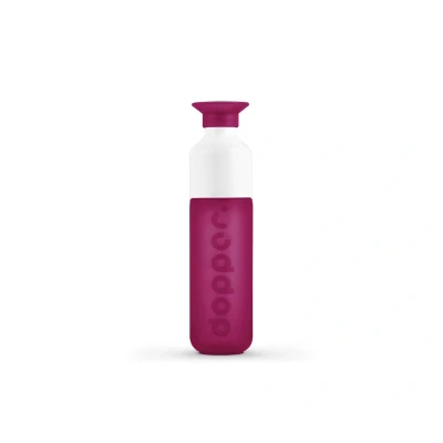 Imagen de Dopper Original Funky Fuchsia Botella Agua 450ml deportiva 100% reciclable, libre de BPA Reutilizable adecuada para el deporte, aire libre, la escuela y oficina.
