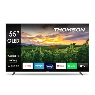 Imagen de THOMSON 55 Pulgadas (139 cm) QLED Smart Android TV (WLAN, HDR, Triple Tuner DVB C/S2/T2) 55QA2S13 2023