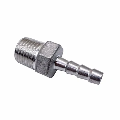 Imagen de Manguera Barb Acero inoxidable SS304 Conector de acoplamiento rosca macho BSP para muchas tuberías diferentes 1/8 1/2 (1/2 x 8 mm)