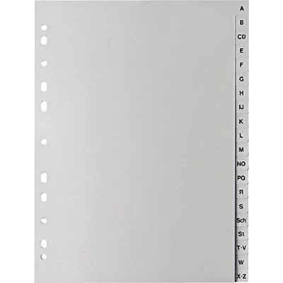 Imagen de 5 Star Separadores de letras &quot;A Z&quot; DIN A4, altura completa, gris (6)