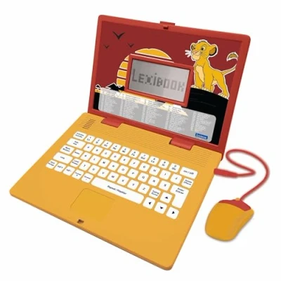 Imagen de Lexibook JC598ANi1 Disney The Lion King Simba, computadora educativa bilingüe francés/inglés, Juguete para niños con 124 Idiomas, Escritura, matemáticas, lógica, Actividades Musicales y Juegos,