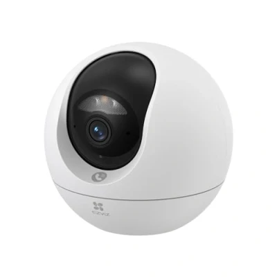 Imagen de EZVIZ 4K Camara Vigilancia WiFi Interior 360 IP 8MP, AI Deteccion de Personas/Mascotas/Ruido, Vision Nocturna en Color, Seguimiento y Zoom Automático, Llamada Bidireccional, 5GHz/2.4GHz, C6c