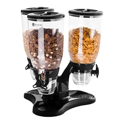 Imagen de Royal Catering RCCS 9L/3 Dispensador de Cereales con 3 contenedores 9 l