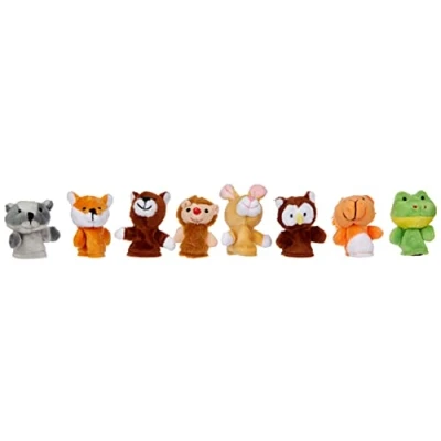 Imagen de Goki 50962 Juego de Marionetas Dedo (8 Unidades), diseño Animales del Bosque