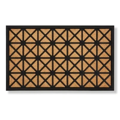 Imagen de ASTRA Felpudo de Exterior Border Graphic Entrada Caucho y Polipropileno Antideslizante 45 x 75 cm Nature