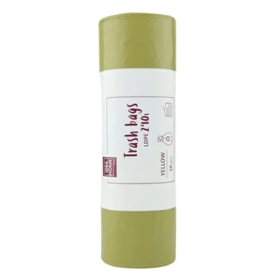 Imagen de IDEA HOME 10 Unidades Bolsas de Basura LDPE para Reciclar Separación Residuos 240L, Amarillo