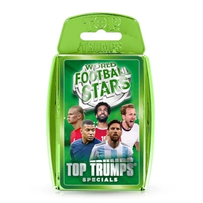 Imagen de Top Trumps World Football Stars Specials Juego de Cartas Verde, Juega con Lionel Messi, Neymar y Harry Kane, Regalo Educativo Juguetes para Mayores 6 años