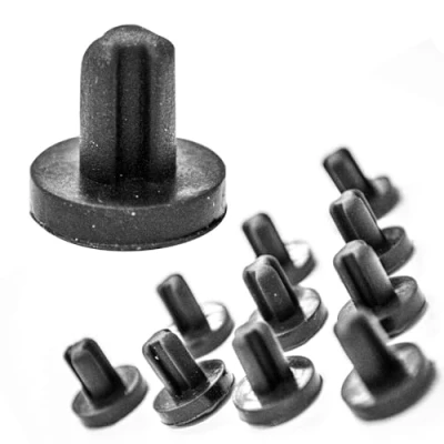 Imagen de Jpshop Kit de 10 almohadillas goma para parrilla, placa cocción cocina