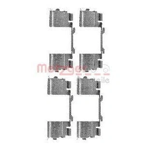 Imagen de METZGER 109 1730 Kit de accesorios, pastillas frenos FIAT: Ducato III Furgón, Camión plataforma / Chasis, PEUGEOT: Boxer Furgón