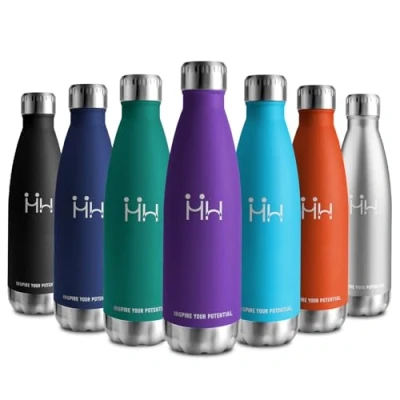 Imagen de Botella Termica 750ml, A Prueba de Fugas, Agua Reutilizable con Doble Aislamiento, Cantimplora Acero Inoxidable sin BPA, Termo para Niños, Escuela, Oficina, Gimnasio y Deporte​