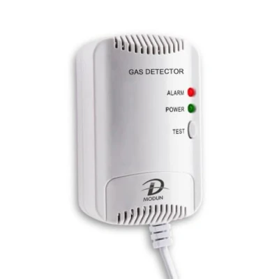 Imagen de Detector de Gas, Sensor Fugas LPG/Gas Natural/Gas Carbón, Monitor Metano Propano Butano, Advertencia luz Estroboscópica, Alarma Gas enchufable Adecuado para Cocina, casa móvil, Garaje