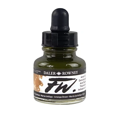 Imagen de Fw Artists Tinta Acríl. Líquida Antelope Brown Fr.29,5Ml