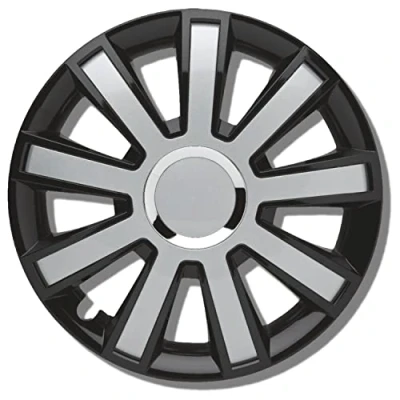 Imagen de ALBRECHT automotive 49376 Tapacubos Flash III 16&quot; pulgadas, 4 Unidades, Negro/Plateado