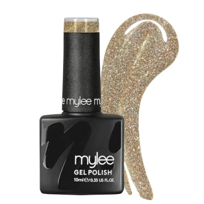 Imagen de Mylee Esmalte de Uñas Gel Semipermanente Reflexivo 10ml [Singin&#039; In The Rain] UV/LED Nail Art Manicure Pedicure para Uso Profesional y Doméstico [Spotlight Range] Larga Duración Fácil Aplicar