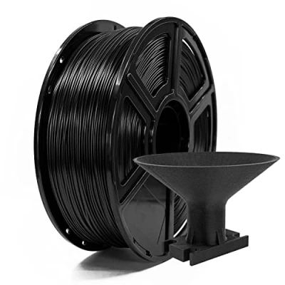 Imagen de Flashforge Filamento ASA de 1,75 mm, filamentos para impresora 3D, 1 kg, precisión dimensional carrete, +/ 0,02 respetuoso con el medio ambiente, sin humo y olor (negro, ASA)