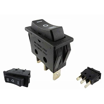 Imagen de wipptaster pulsador de 3 Pin ON/OFF/ON empotrable 30.9 * 10,8 24 mm 15 A 250