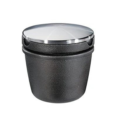 Imagen de Zassenhaus Rallador de especias, mortero hierro fundido con práctico compartimento, tapa acero inoxidable.