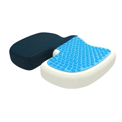 Imagen de bonmedico Cojin Antiescaras Almohada para Cama, Asiento de Coche, Sillas Oficina, Silla Ruedas, Gaming Cojín Portatil Lumbar Viscoelastico