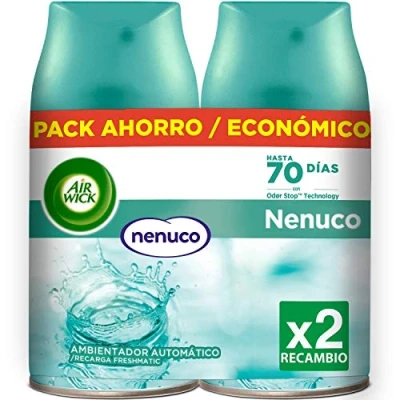 Imagen de Air Wick Freshmatic Recambio de Ambientador Spray Automático, Aroma a Nenuco 2 x 250ml